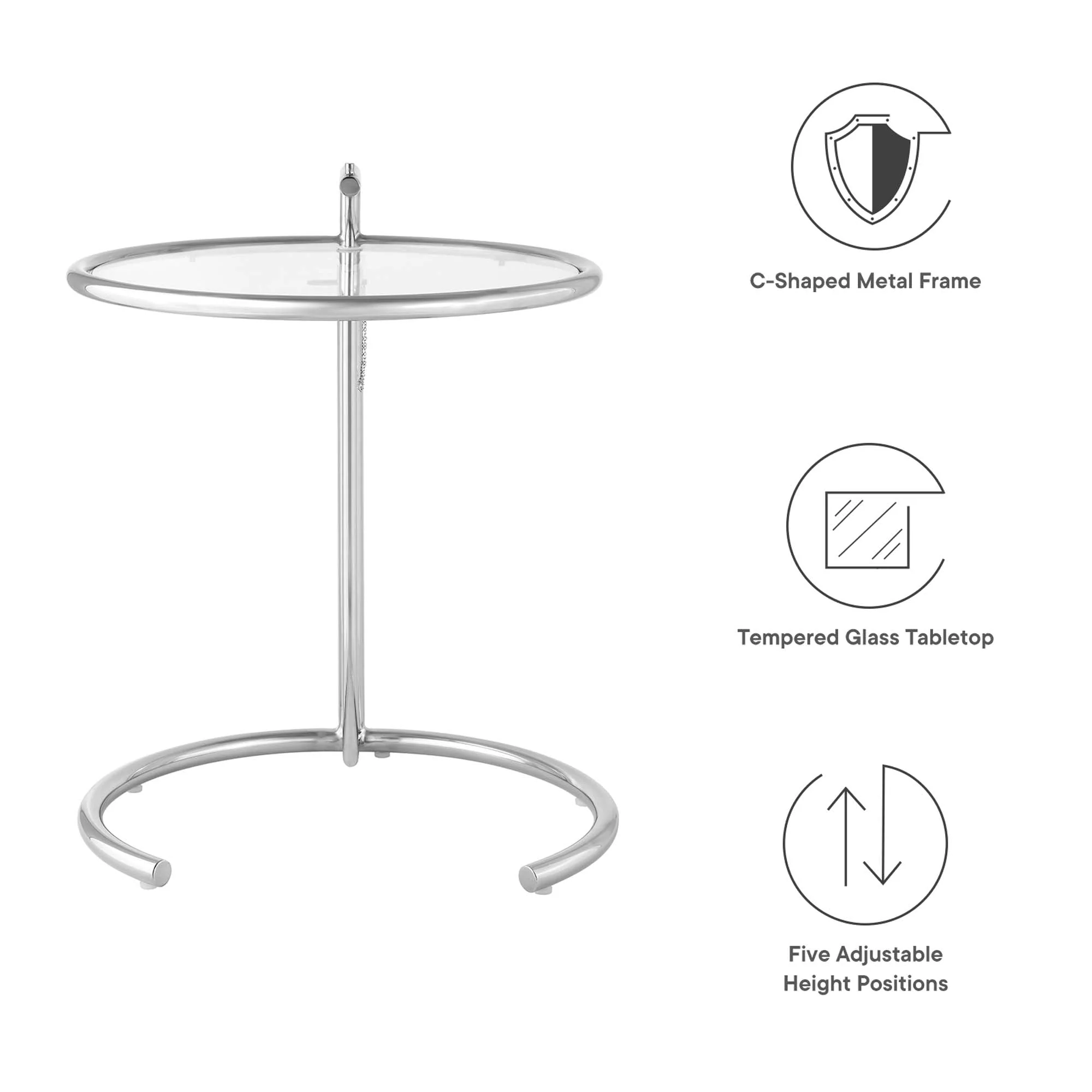 Eileen Gray Metal Side Table - Image 9
