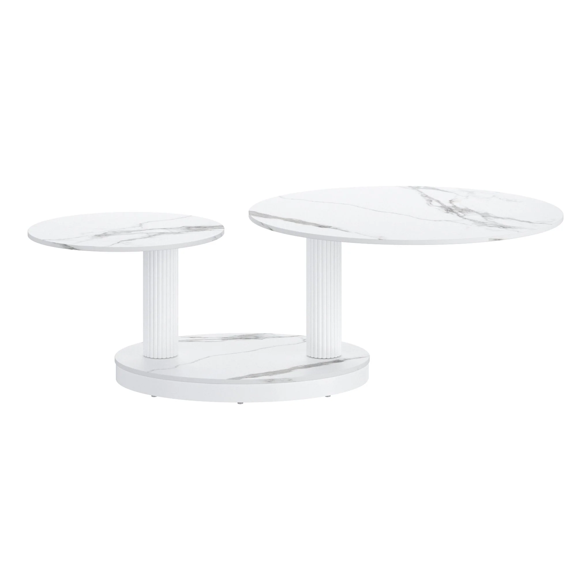 Elara Coffee Table in White - Image 3