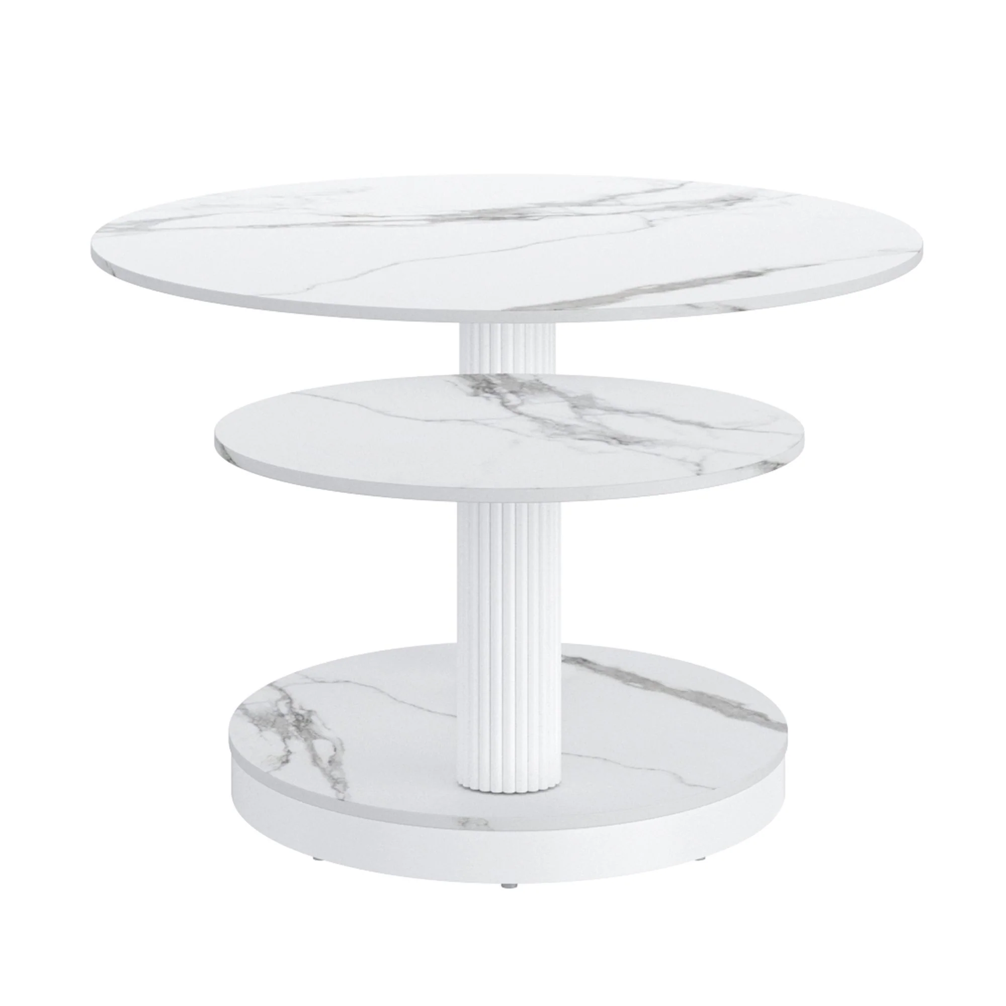 Elara Coffee Table in White - Image 4
