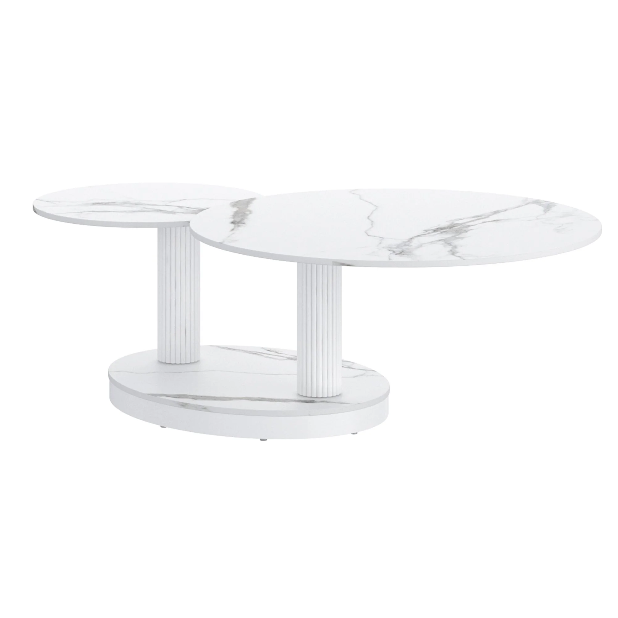 Elara Coffee Table in White - Image 5