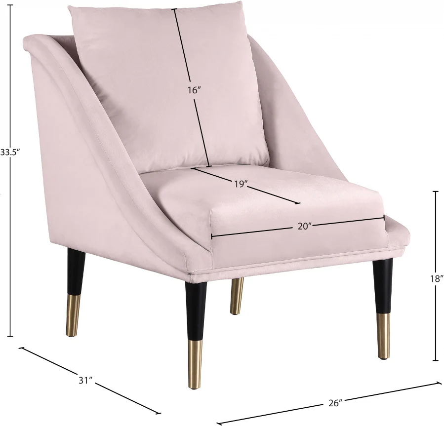 Elegante Velvet Upholstered Chair - Image 15
