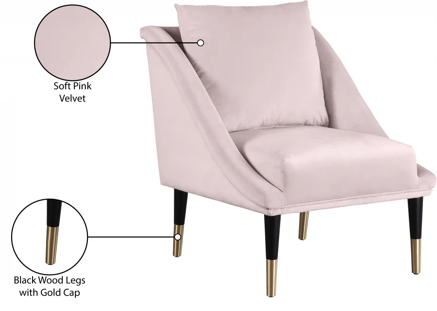 Elegante Velvet Upholstered Chair - Image 16