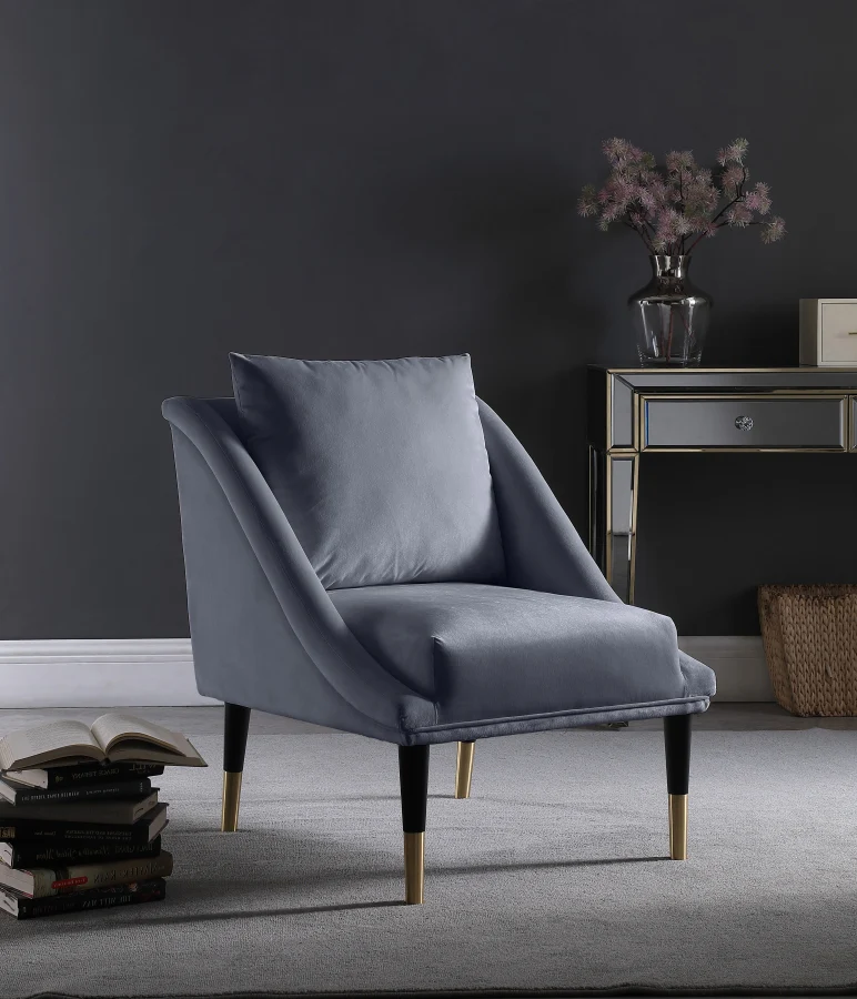 Elegante Velvet Upholstered Chair - Image 2