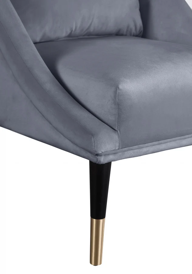 Elegante Velvet Upholstered Chair - Image 6