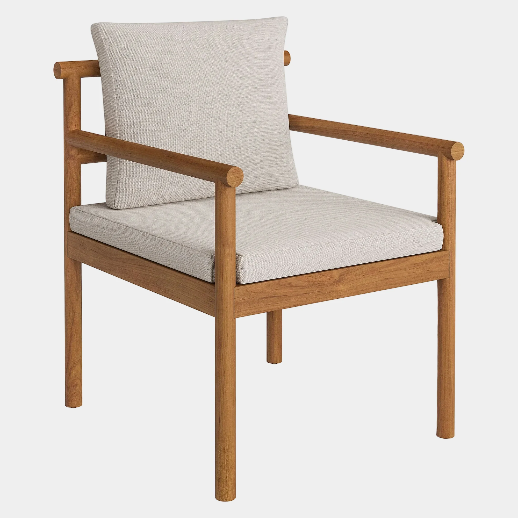 Eleni Outdoor Patio Teak Wood Rope Dining Chair - Image 10