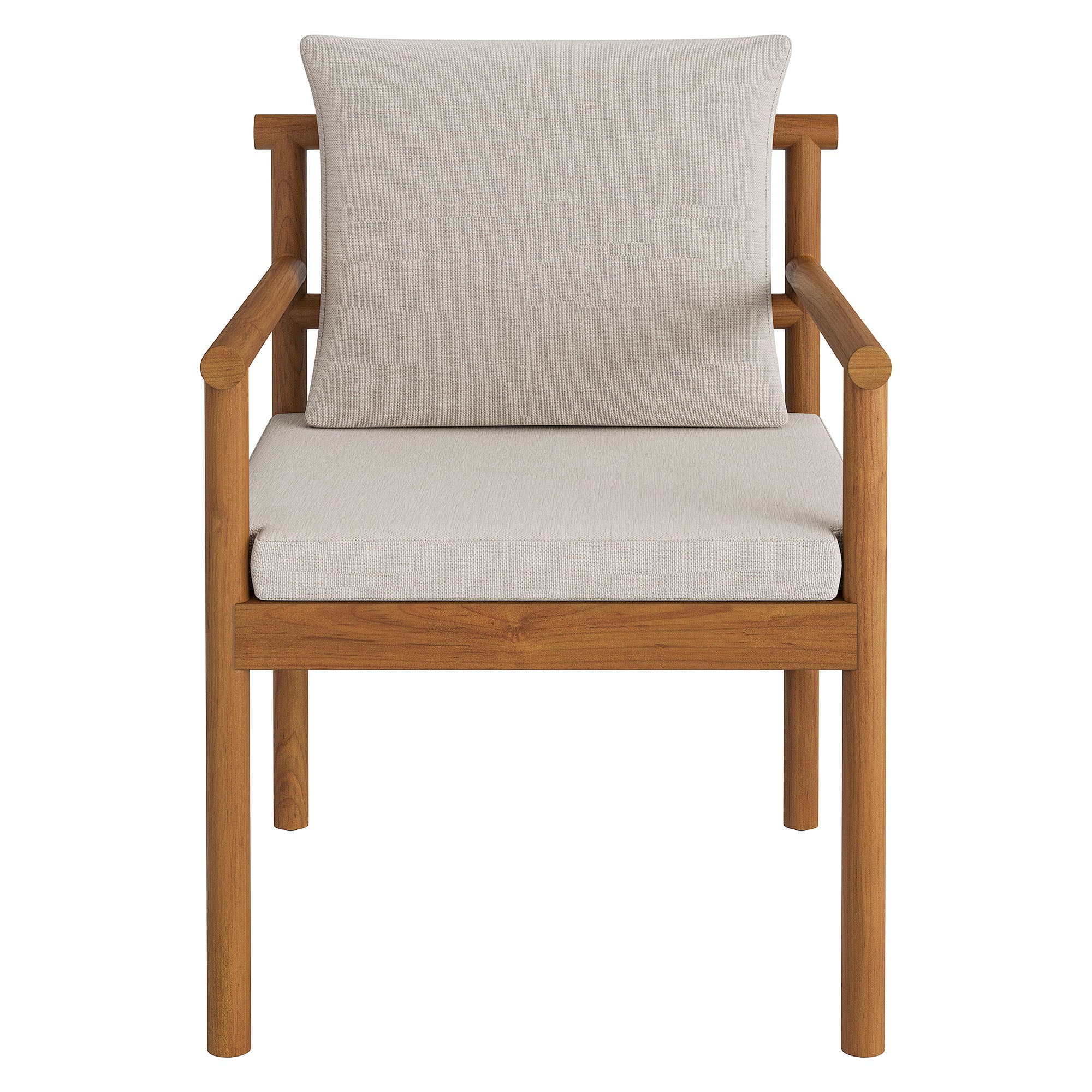 Eleni Outdoor Patio Teak Wood Rope Dining Chair - Image 13