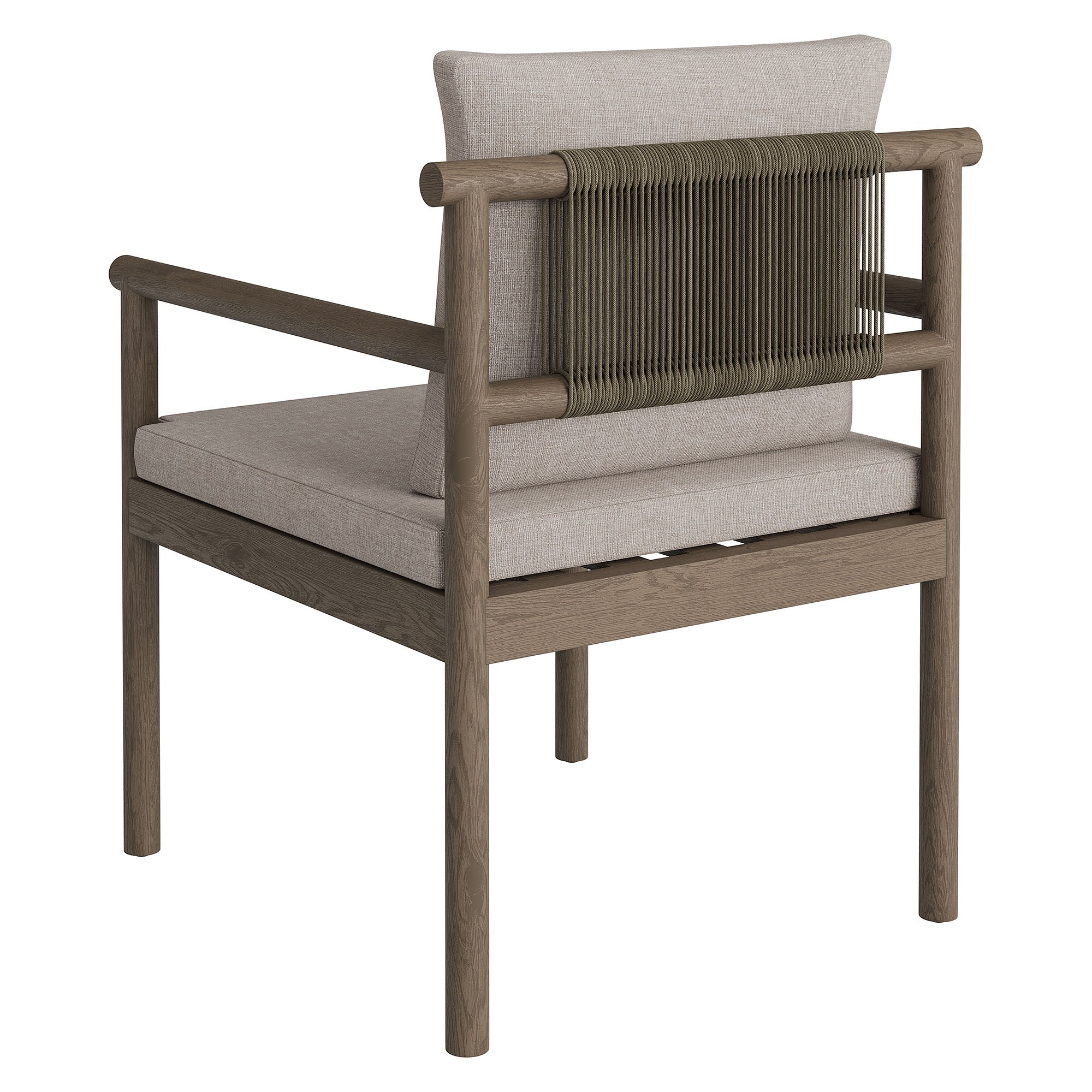 Eleni Outdoor Patio Teak Wood Rope Dining Chair - Image 24