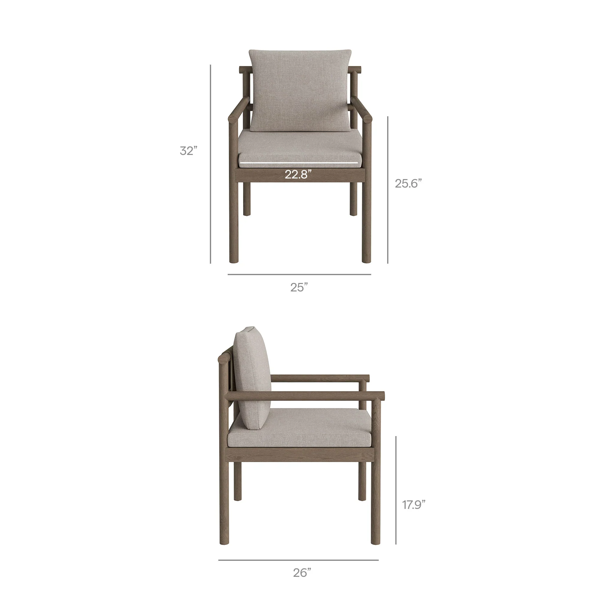 Eleni Outdoor Patio Teak Wood Rope Dining Chair - Image 27