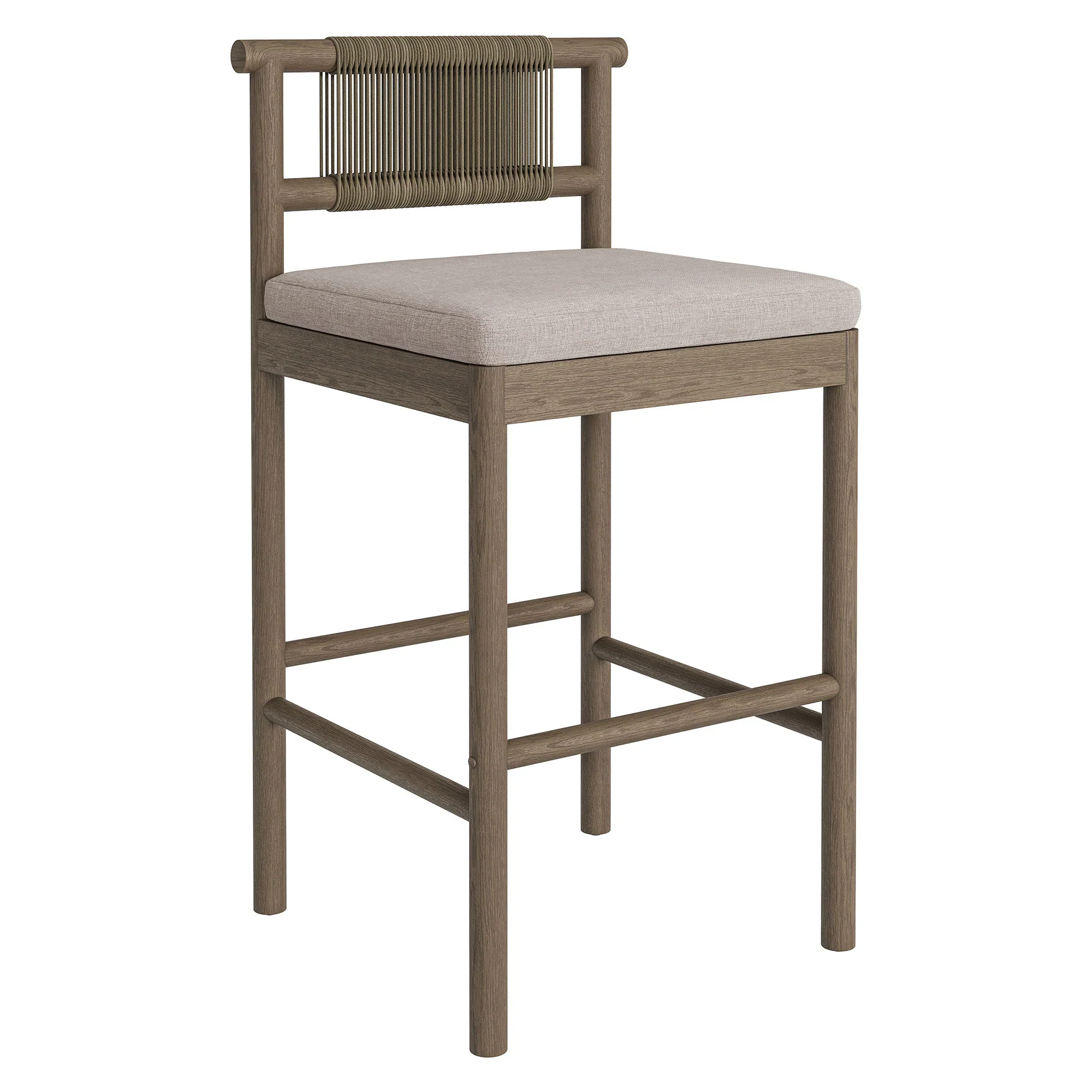 Eleni Outdoor Teak Wood Bar Stools Set of 2 - Image 14
