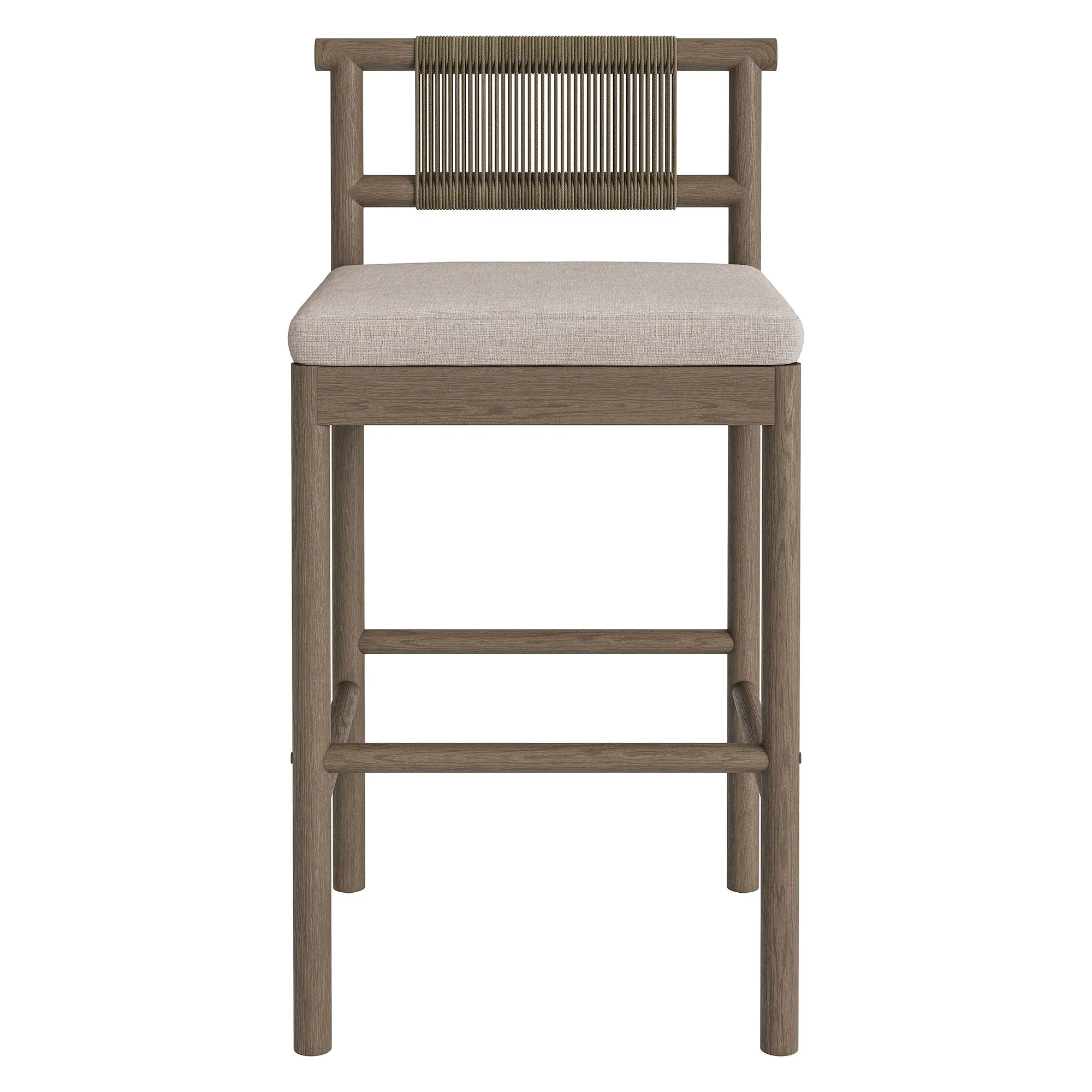 Eleni Outdoor Teak Wood Bar Stools Set of 2 - Image 16