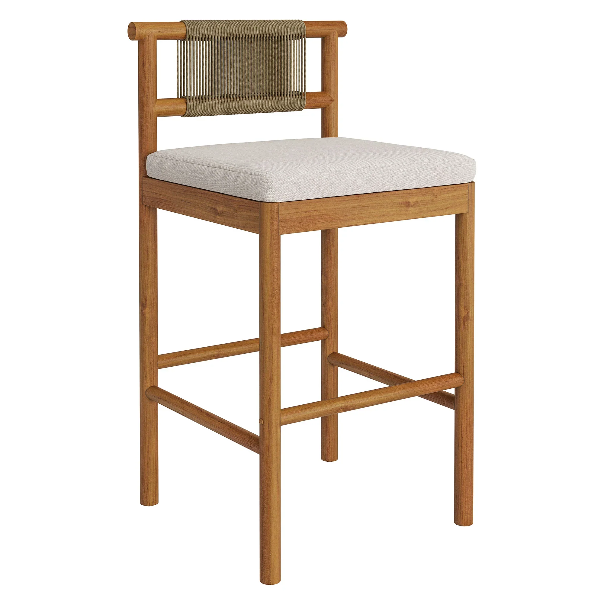 Eleni Outdoor Teak Wood Bar Stools Set of 2 - Image 24