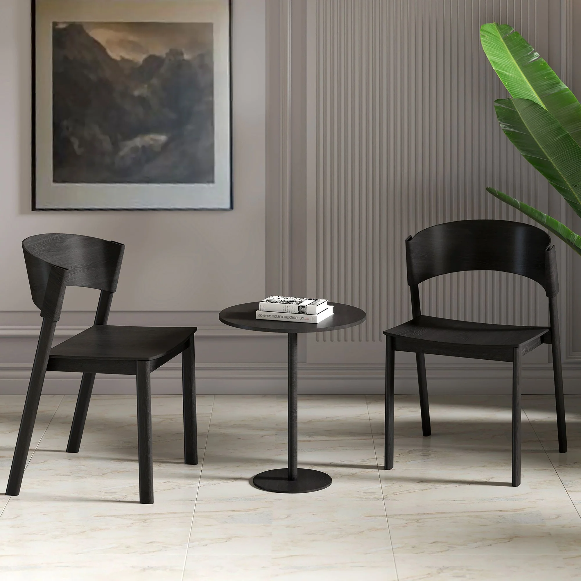 Elias Contract Grade Chair, Set of 2 in Black - Image 2