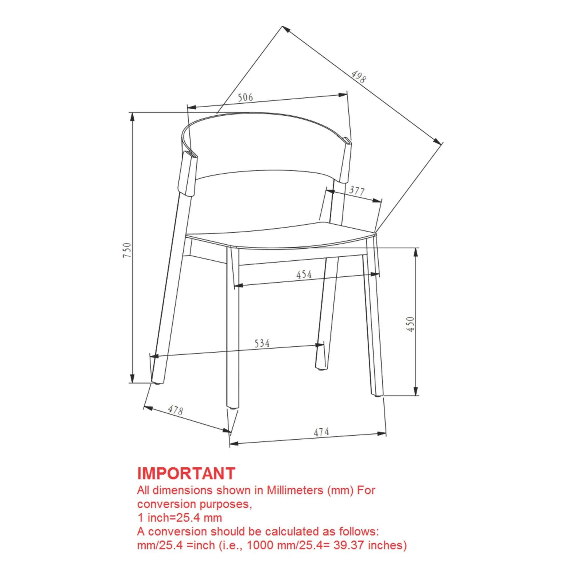 Elias Contract Grade Chair, Set of 2 in Black - Image 8