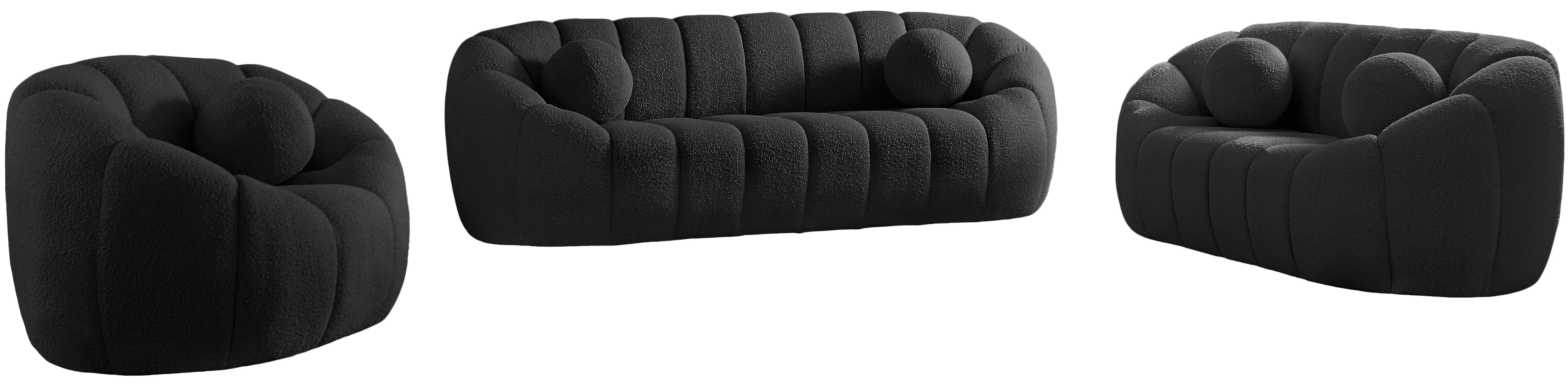 Elijah Boucle Fabric Upholstered Chair - Image 12