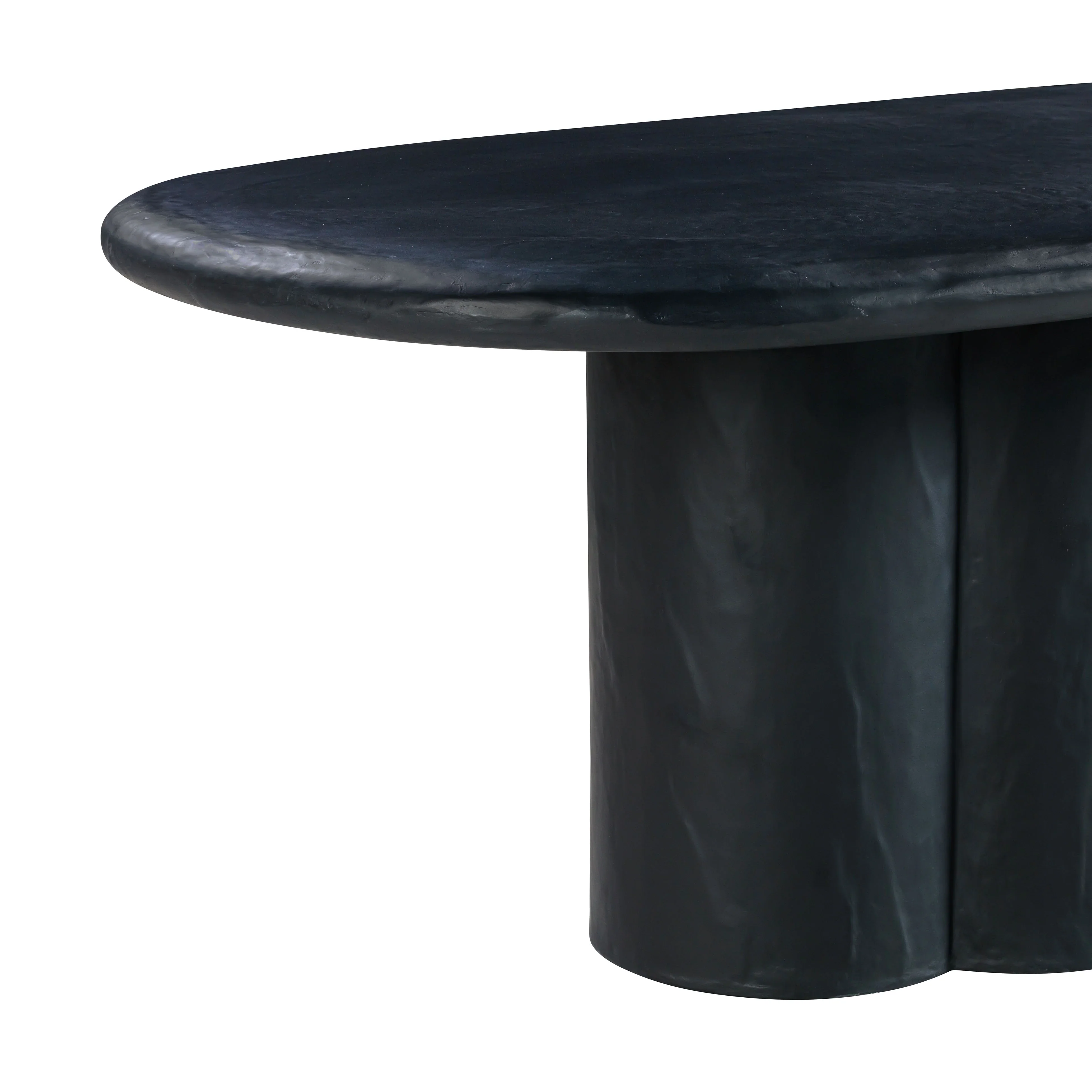 Elika 80" Faux Plaster Indoor / Outdoor Oval Dining Table - Image 13