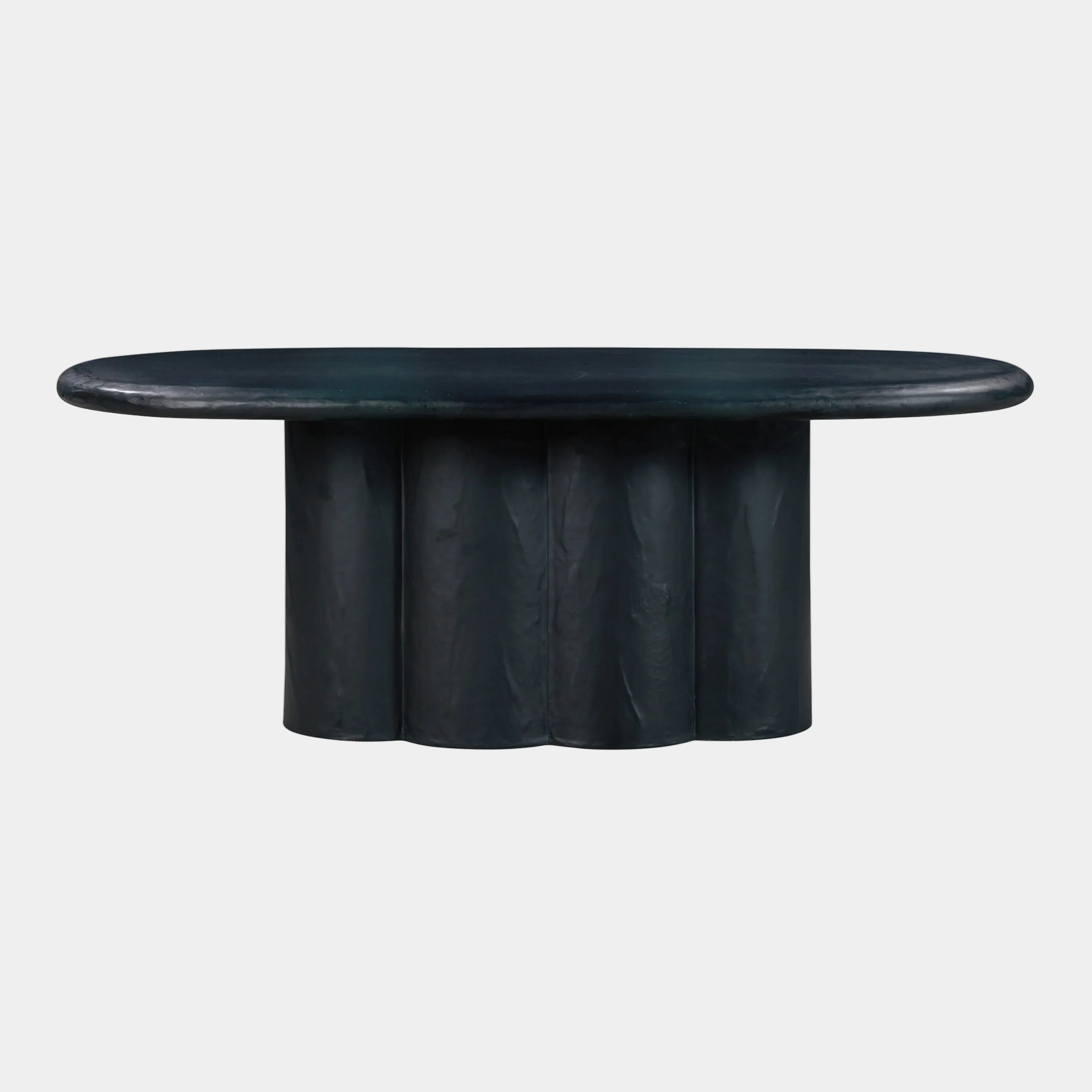 Elika 80" Faux Plaster Indoor / Outdoor Oval Dining Table - Image 8