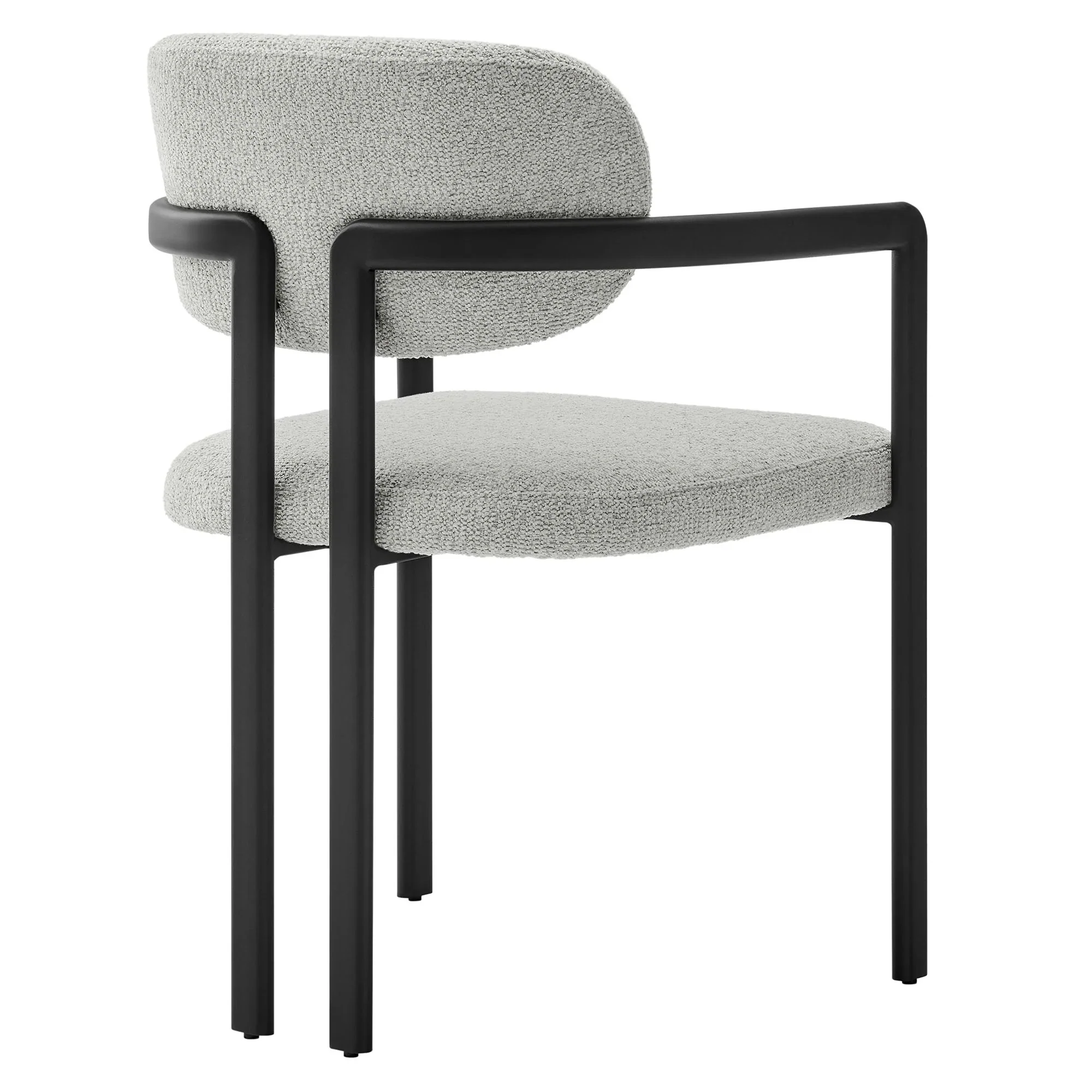 Elio Barrel Fabric and Metal Dining Chair - Image 15