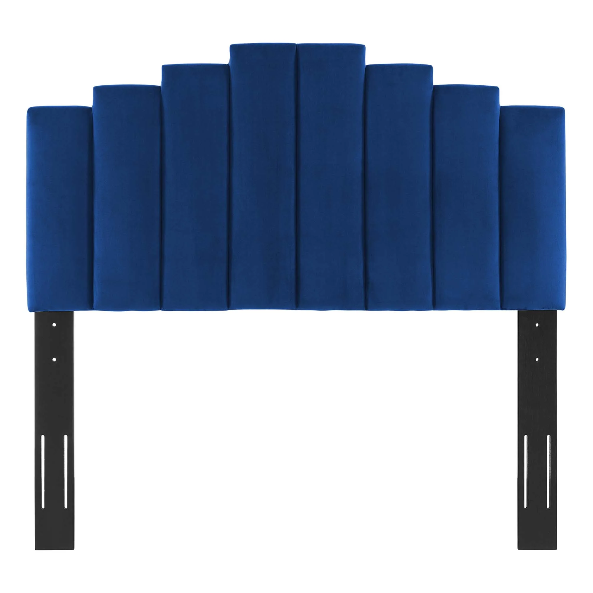 Elise Performance Velvet Platform Bed With Gold Metal Legs - Image 23