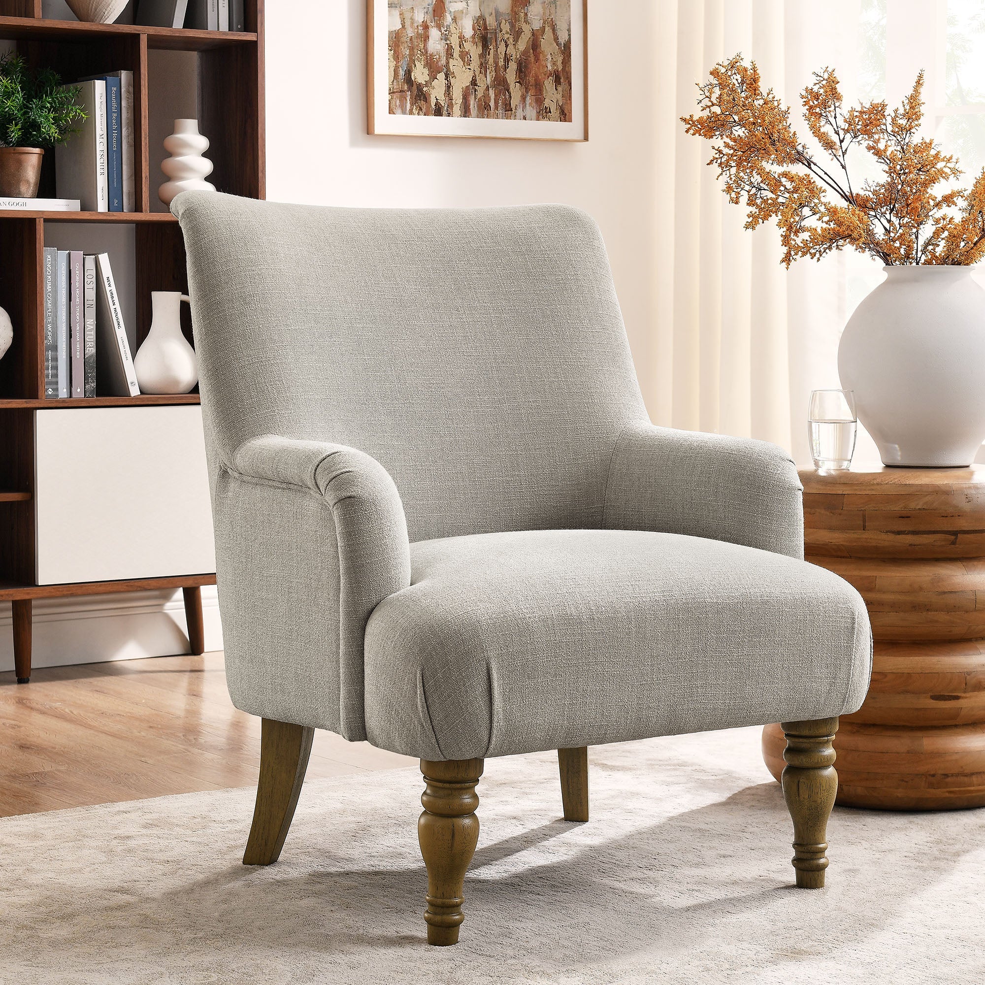 Ellington Fabric Upholstered Accent Armchair - Image 2