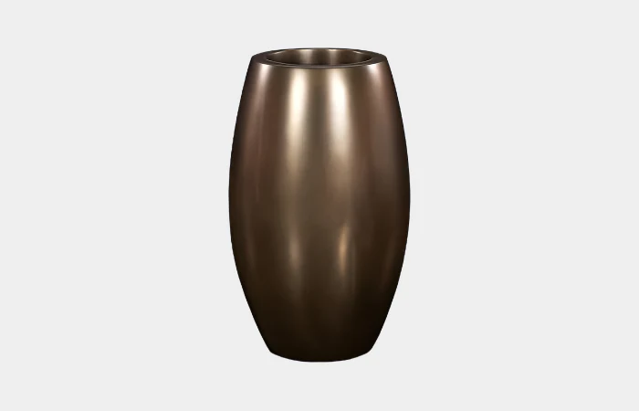 Elonga Planter, Polished Bronze, SM