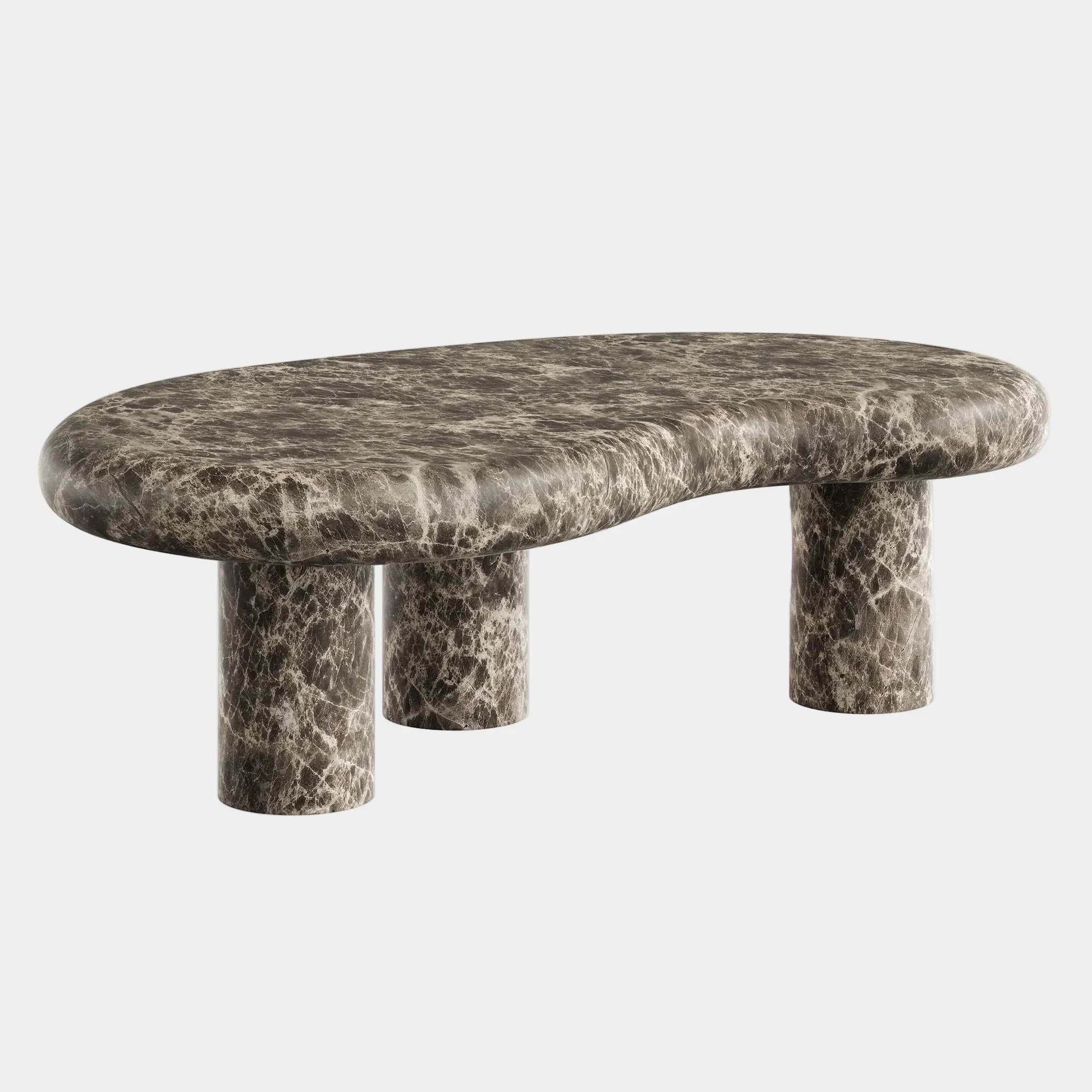 Elowen Indoor - Outdoor Textured Faux Travertine Coffee Table - Image 16