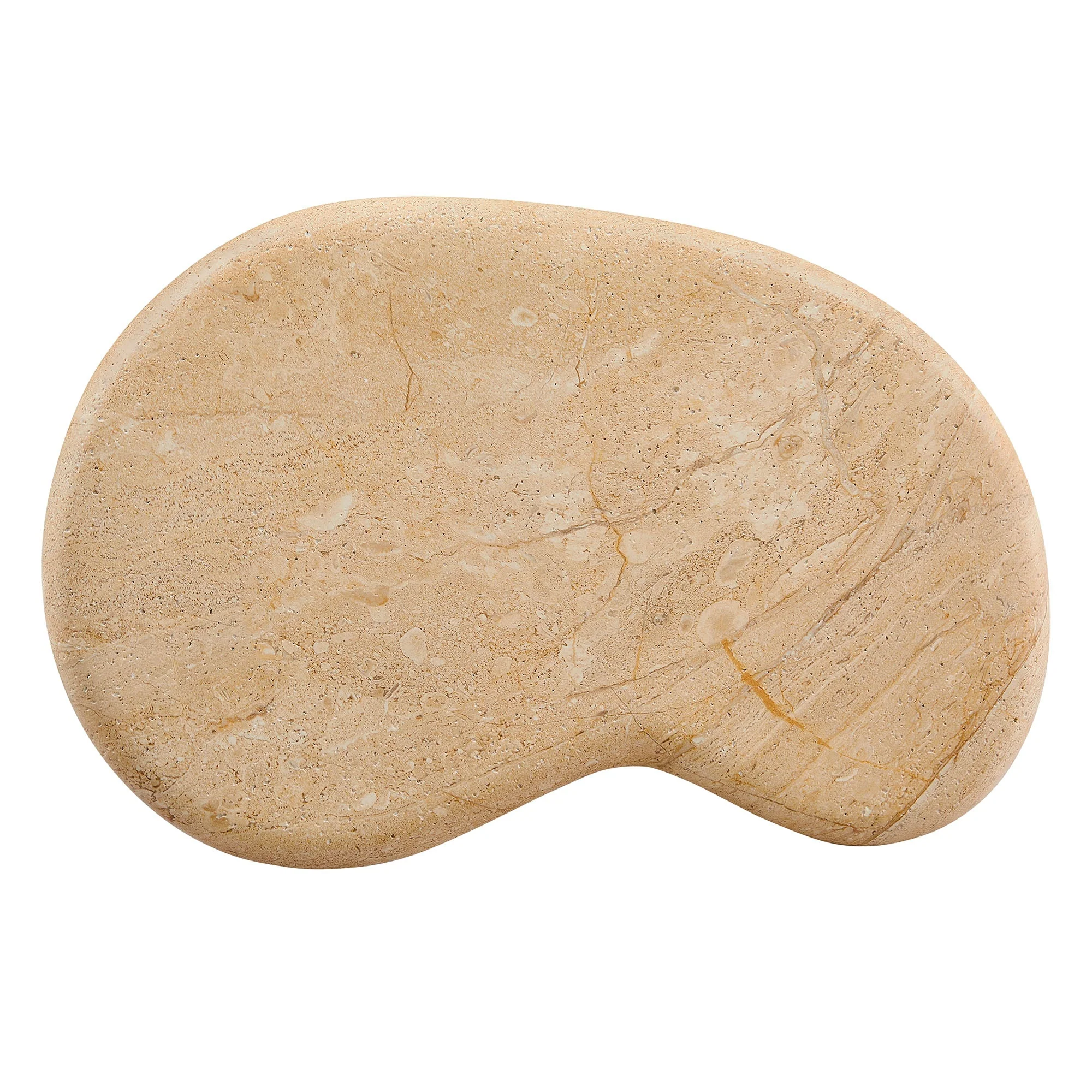 Elowen Indoor - Outdoor Textured Faux Travertine Side Table - Image 7