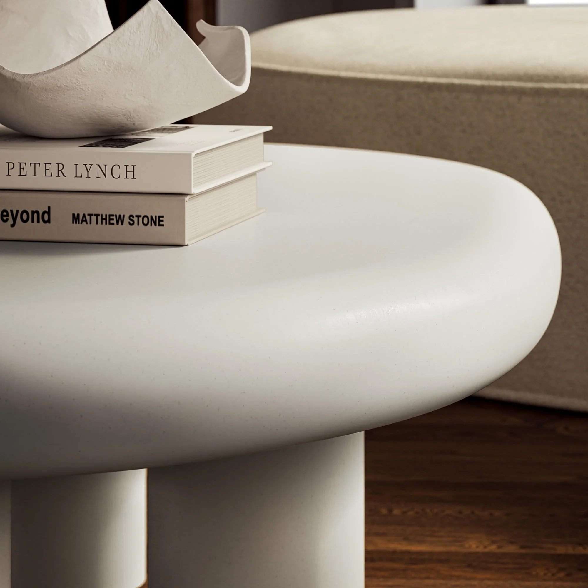 Elowen Outdoor Coffee Table in White - Image 10
