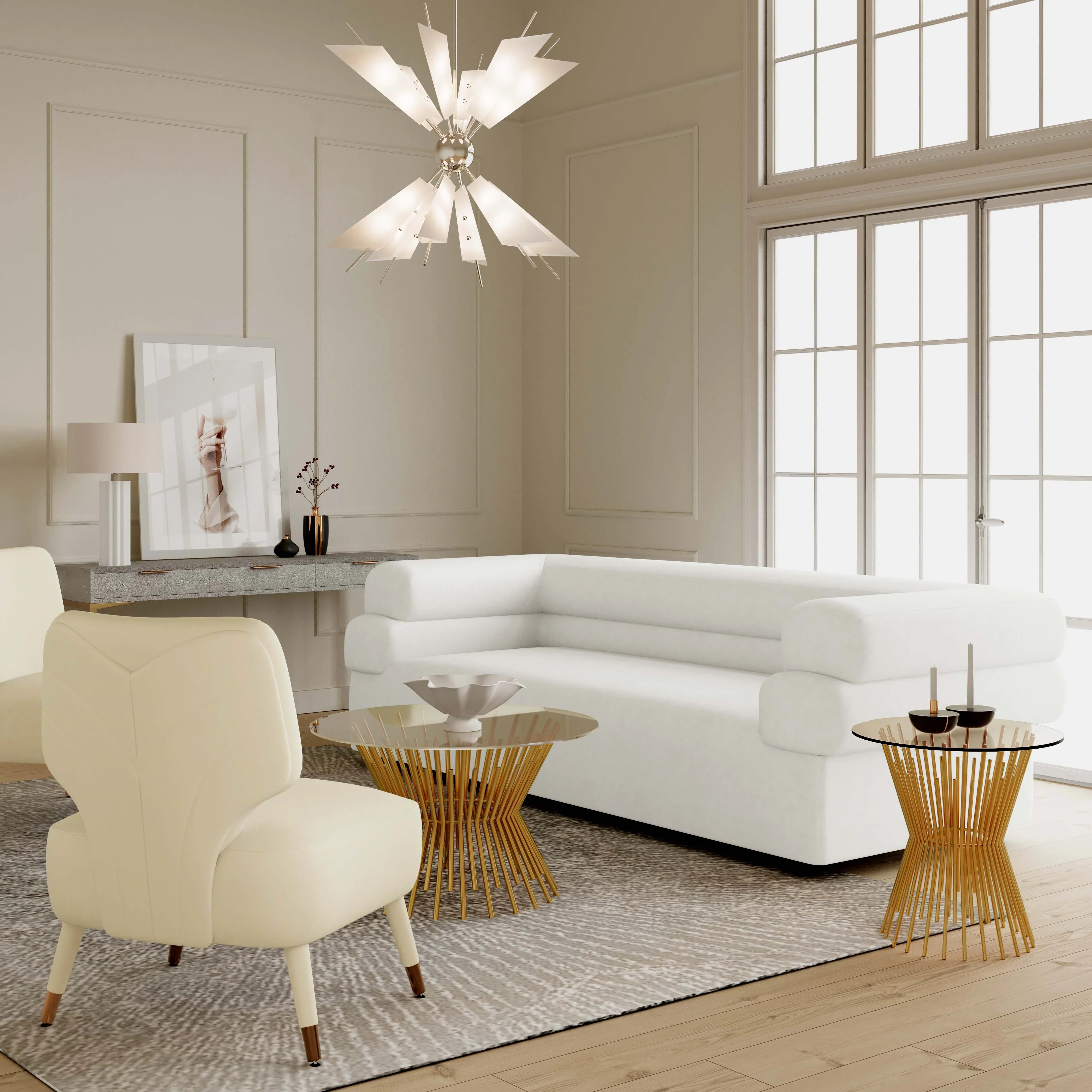 Elsa 98" Performance Fabric Sofa - Image 2