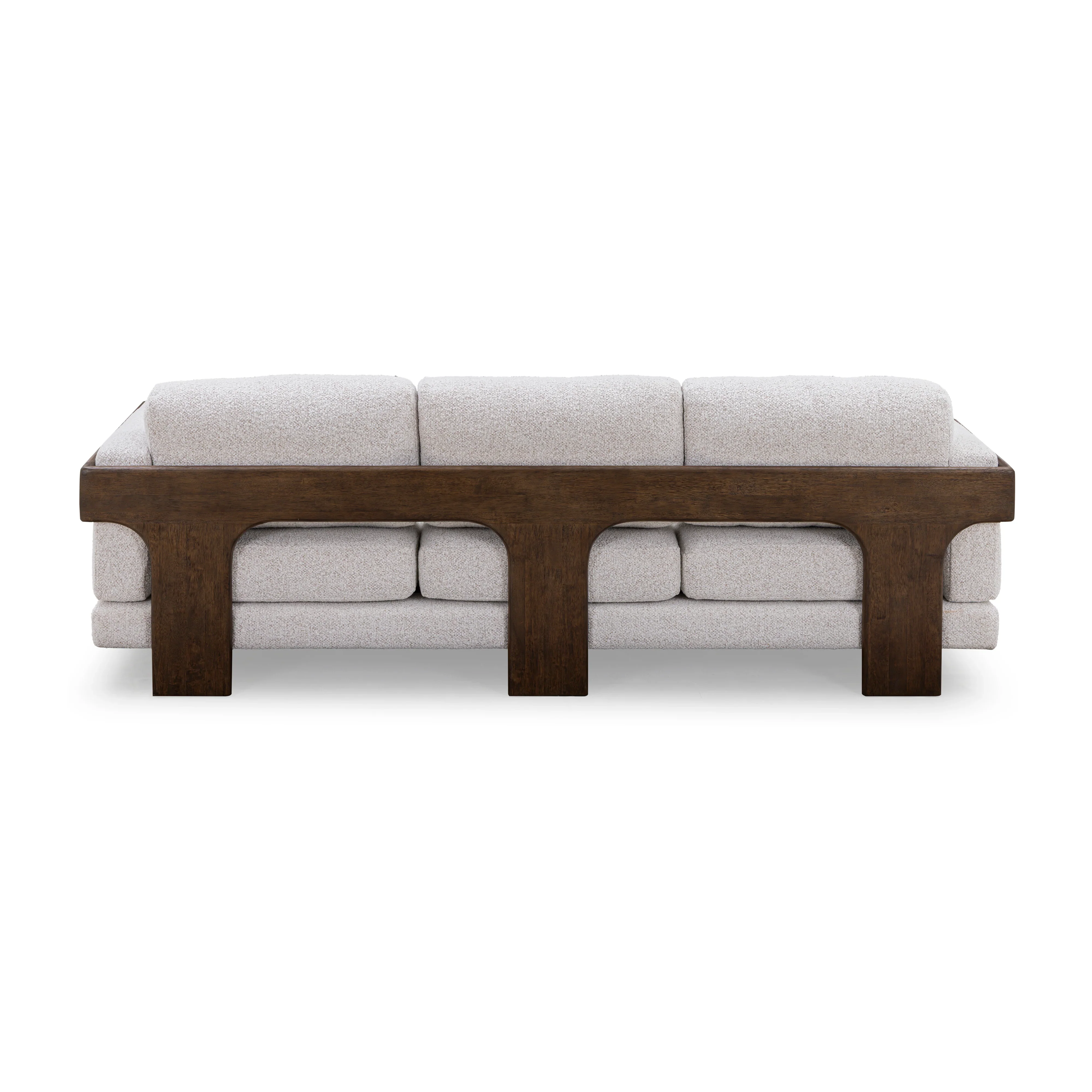 Elyn 91" Cream Contract-Grade Boucle Sofa - Image 6
