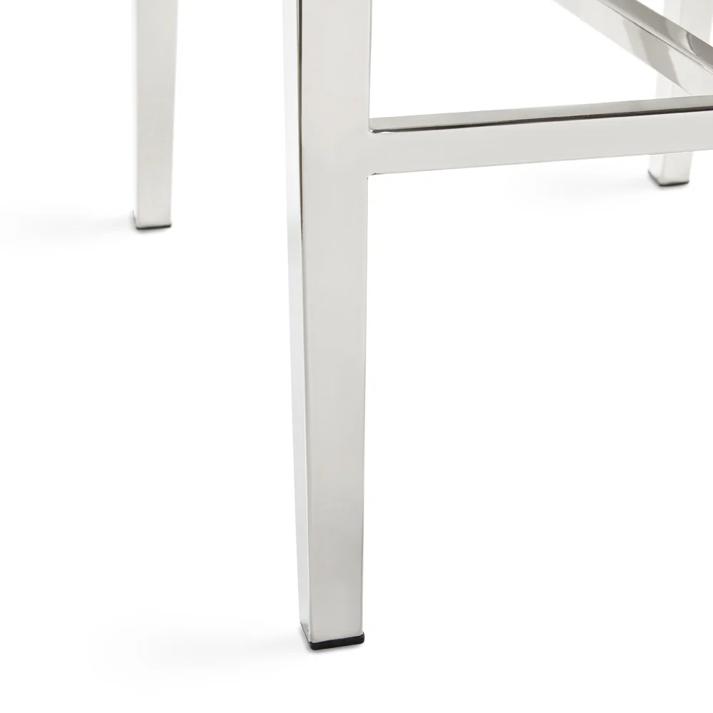Emario Counter Chair: Grey Velvet - Image 5