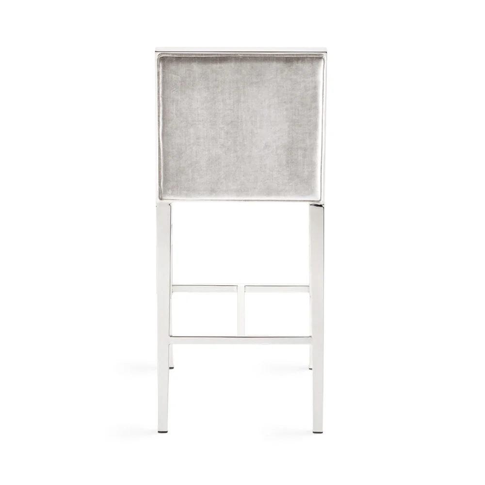 Emario Counter Chair: Grey Velvet - Image 7