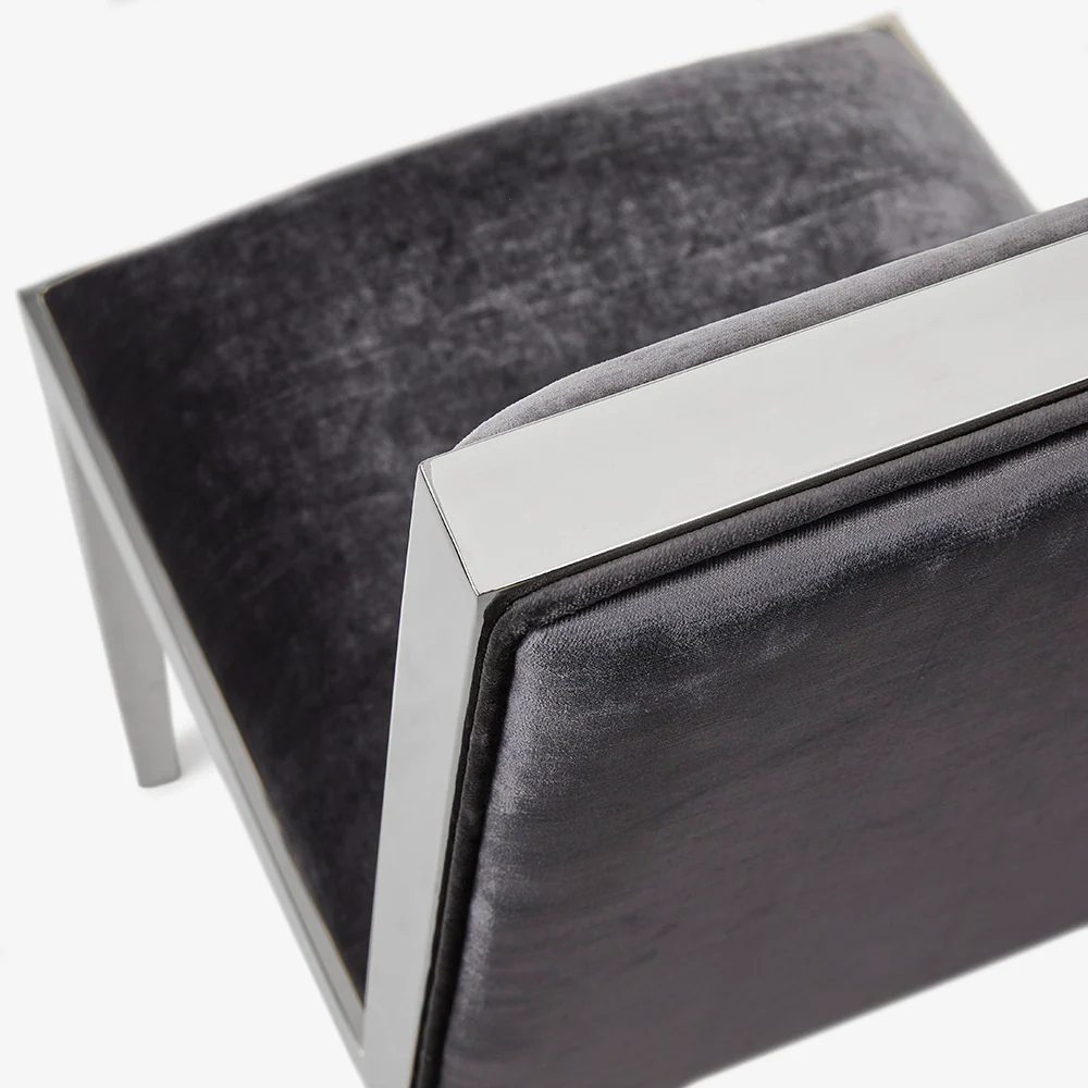 Emario Dining Chair Charcoal Velvet - Image 11