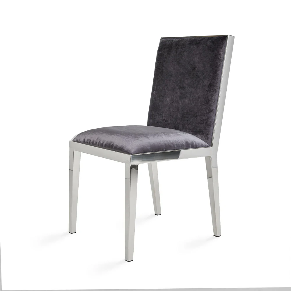 Emario Dining Chair Charcoal Velvet - Image 9