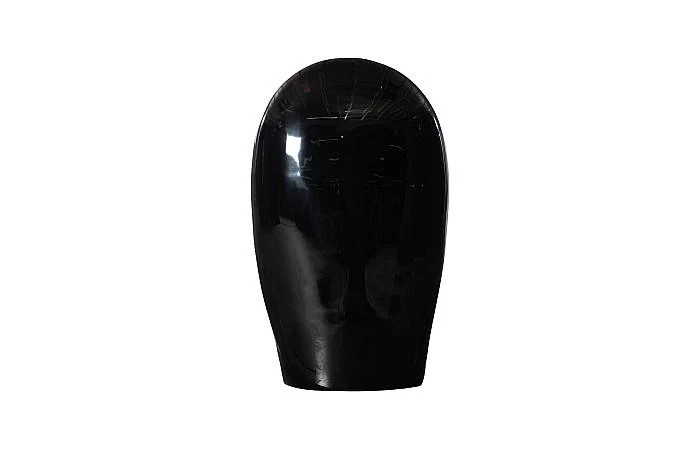 Emerging Face Sculpture, Gel Coat Black, Small - Image 2