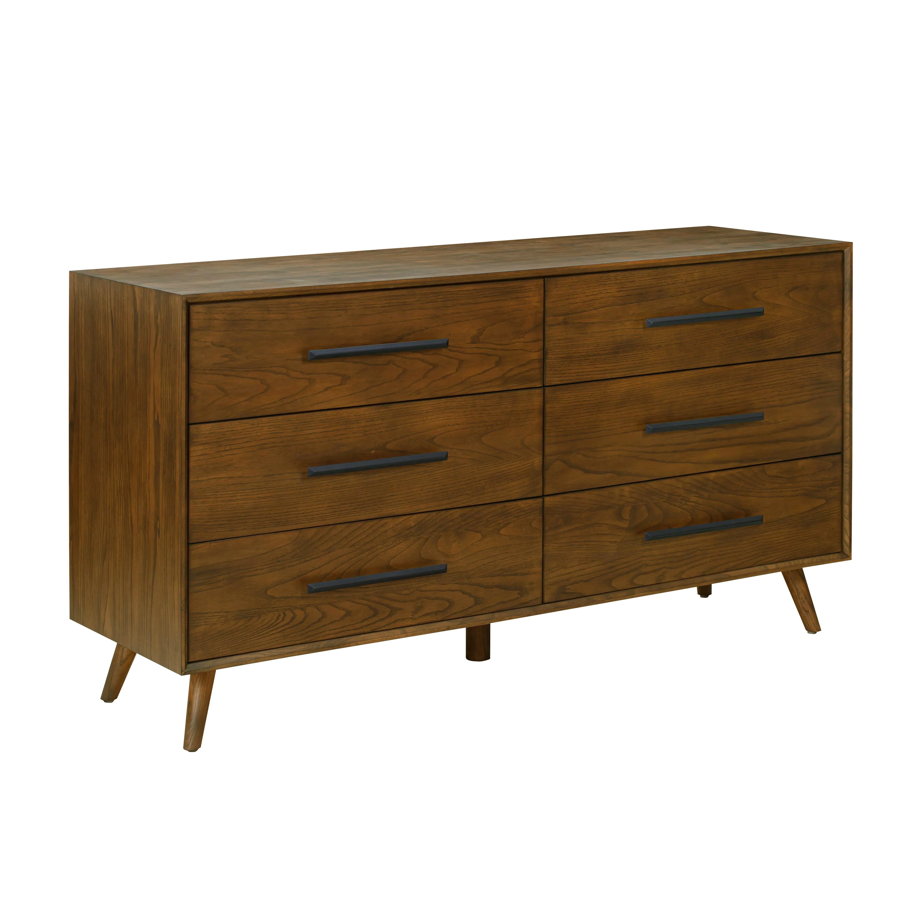 Emery 62" Walnut 6-Drawer Dresser - Image 3
