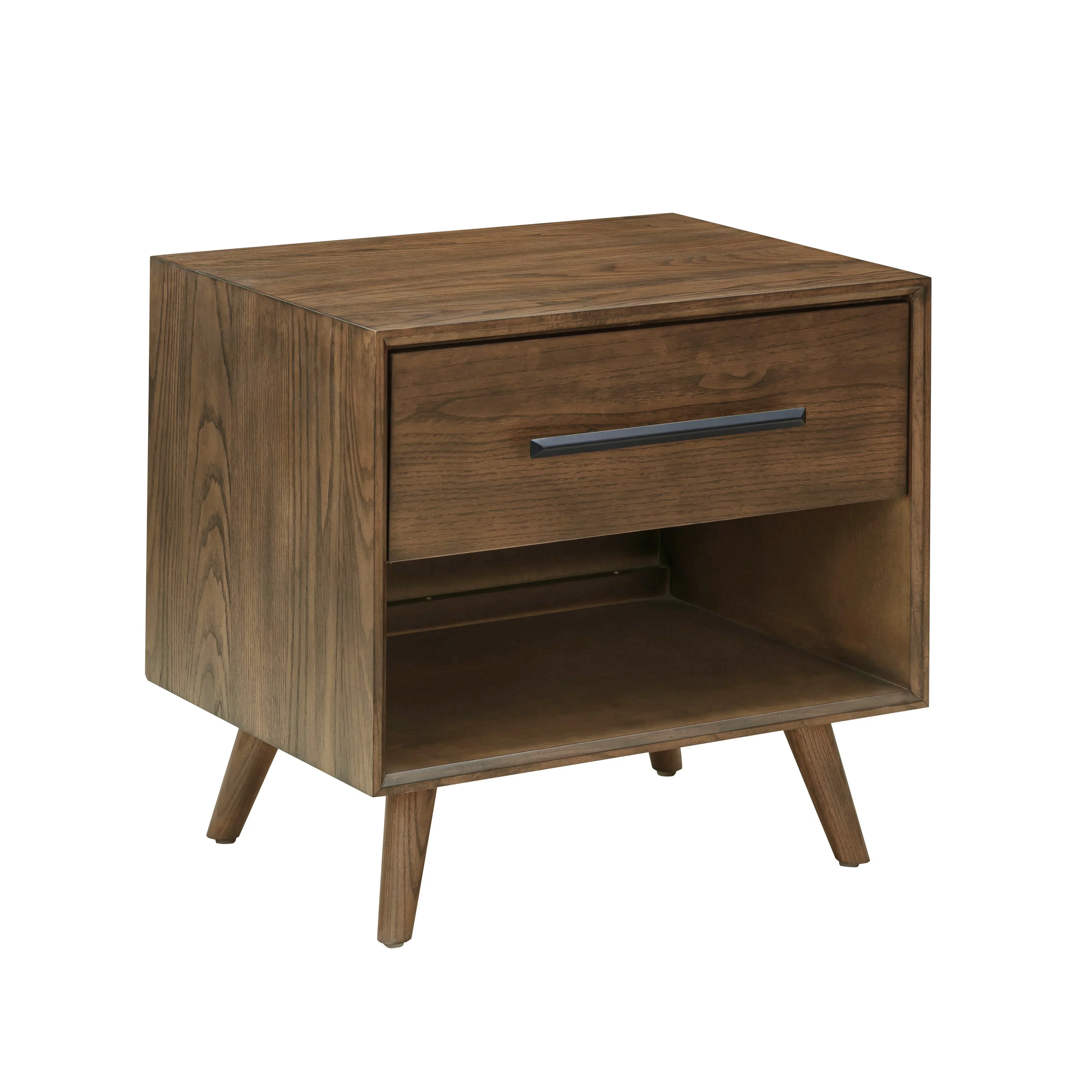Emery 24" Walnut 1-Drawer Nightstand - Image 3