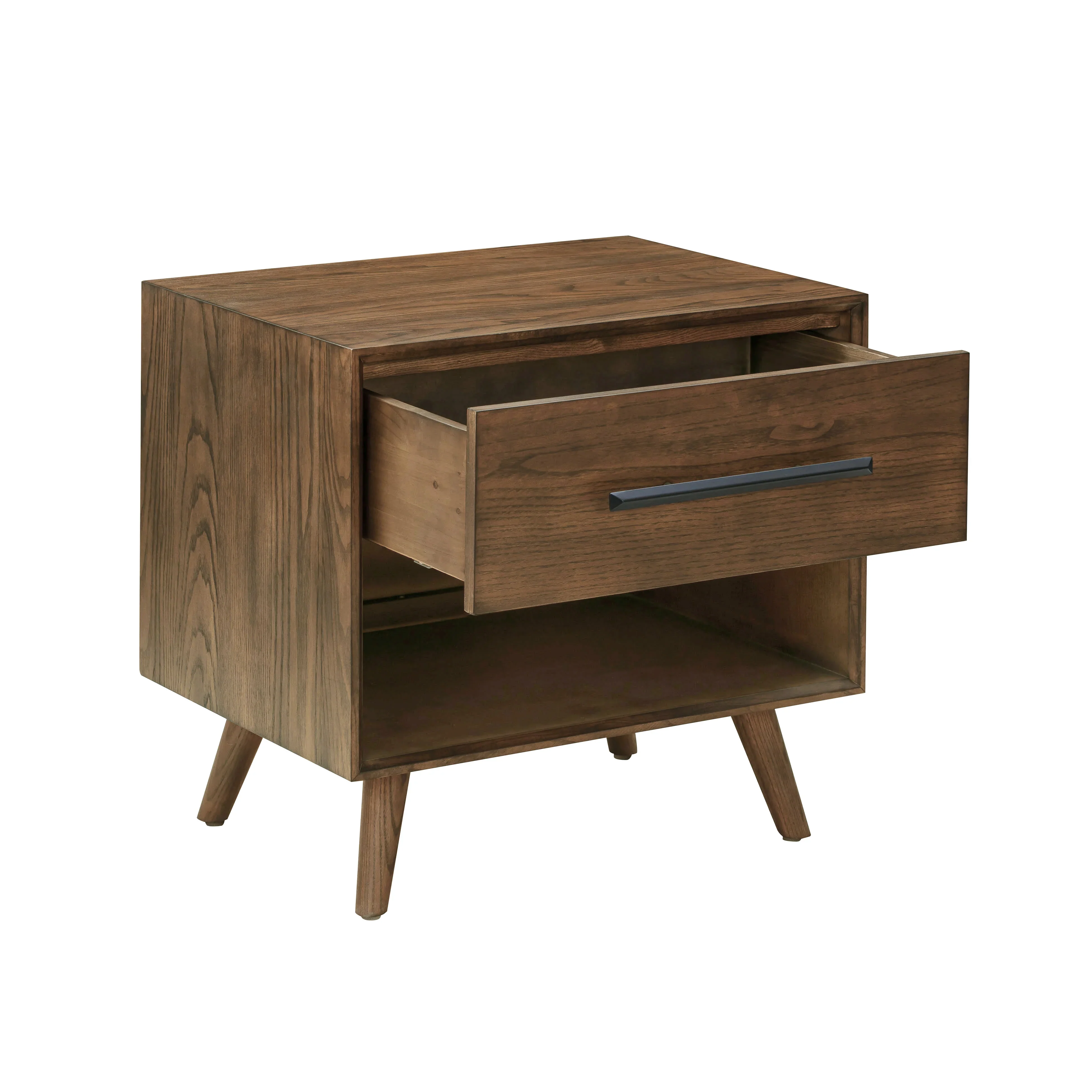 Emery 24" Walnut 1-Drawer Nightstand - Image 4