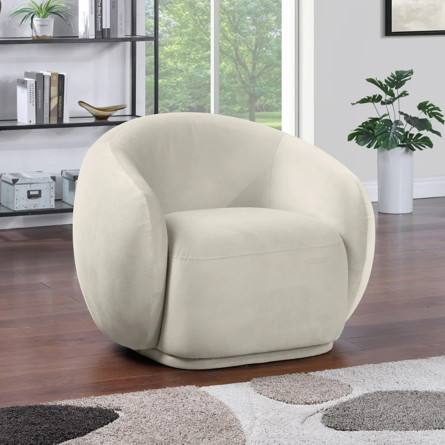 Emery Velvet Upholstered Accent Chair - Image 11