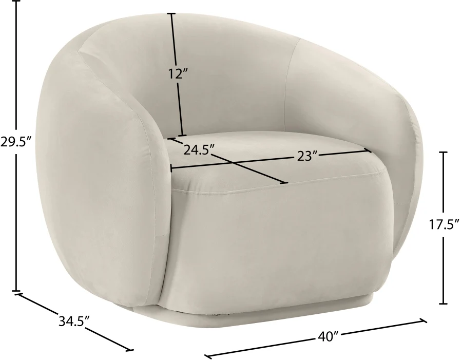 Emery Velvet Upholstered Accent Chair - Image 17