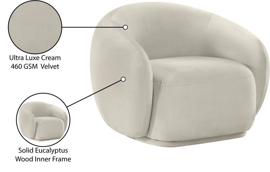 Emery Velvet Upholstered Accent Chair - Image 18
