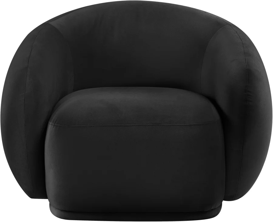 Emery Velvet Upholstered Accent Chair - Image 3