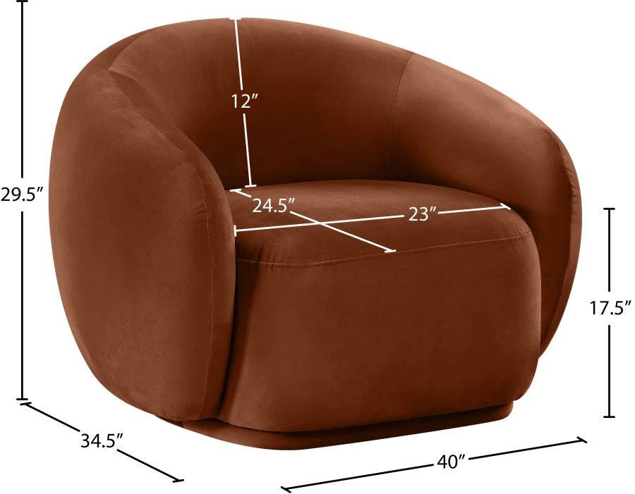 Emery Velvet Upholstered Accent Chair - Image 42