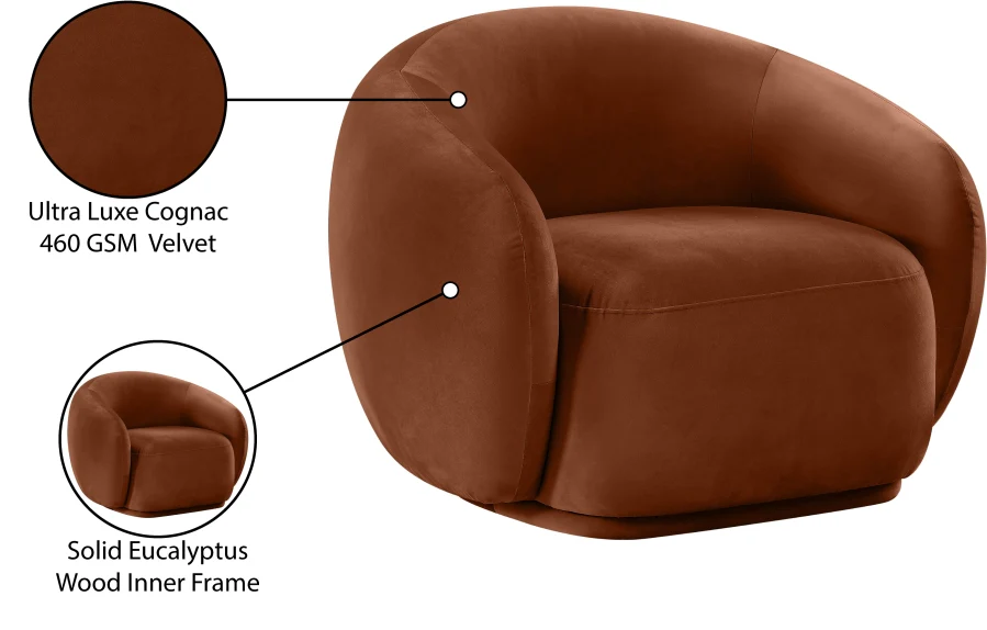 Emery Velvet Upholstered Accent Chair - Image 43