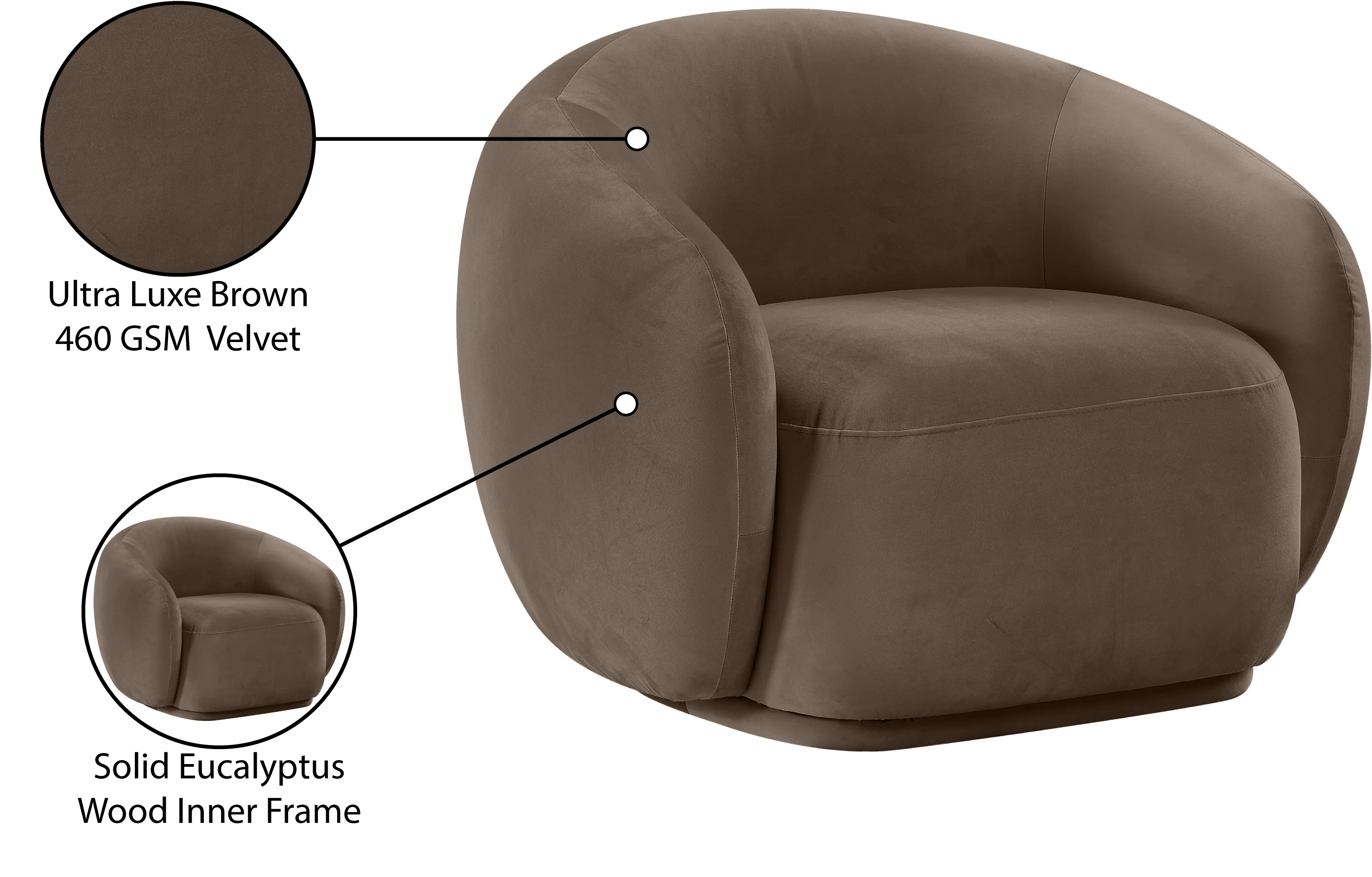 Emery Velvet Upholstered Accent Chair - Image 52