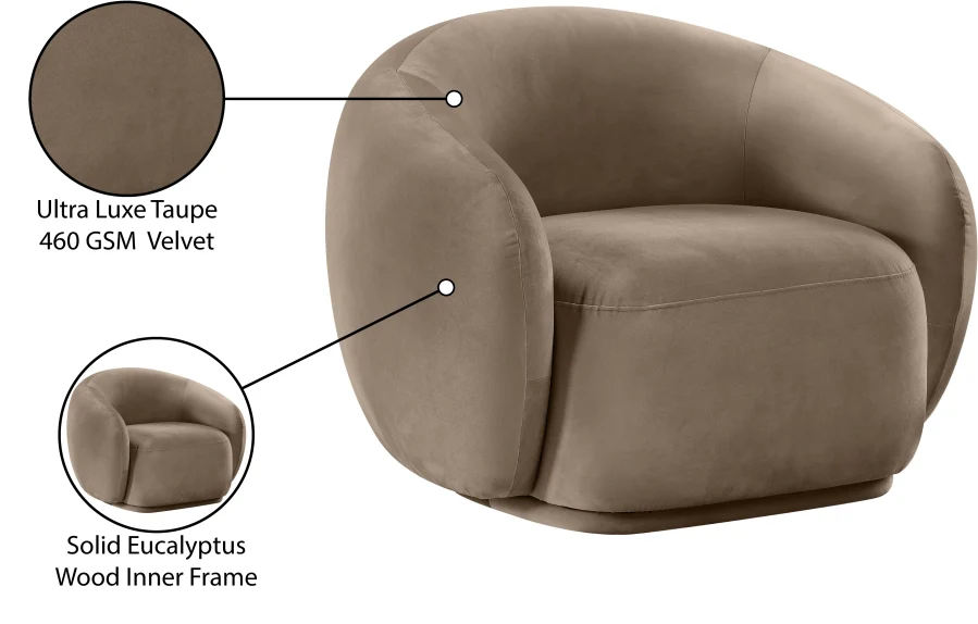 Emery Velvet Upholstered Accent Chair - Image 60