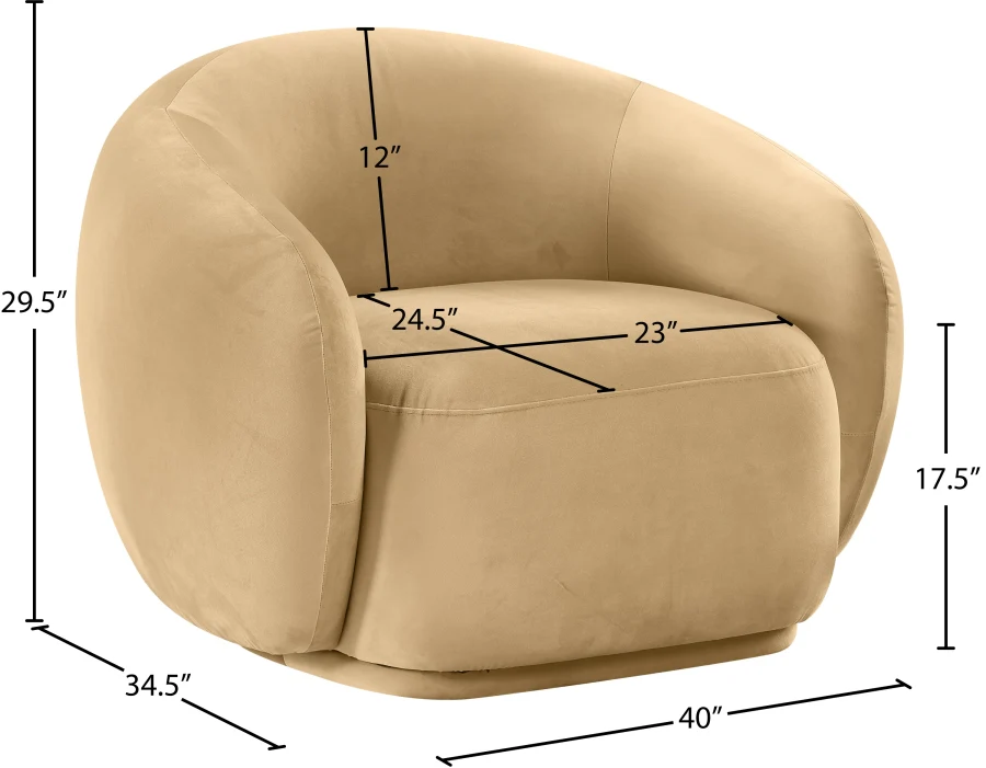 Emery Velvet Upholstered Accent Chair - Image 68