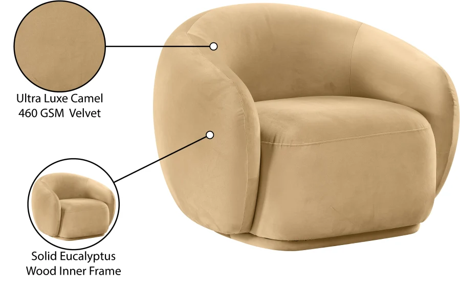Emery Velvet Upholstered Accent Chair - Image 69