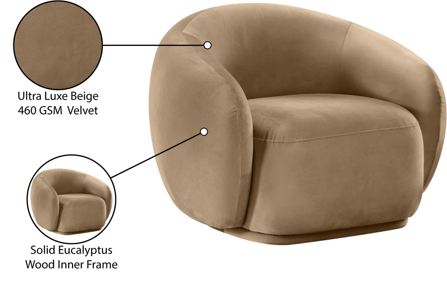 Emery Velvet Upholstered Accent Chair - Image 78