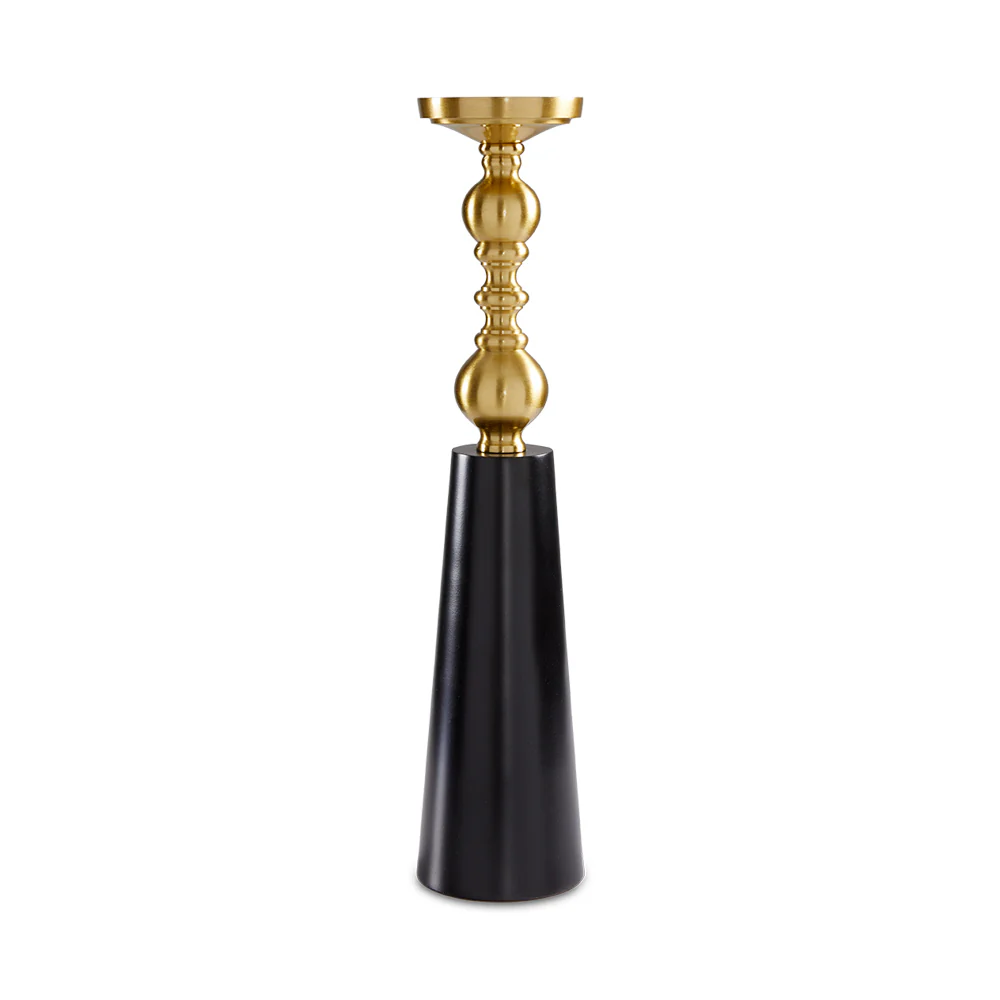 Emilia Spool Pillar Candle Stands - Set of 2 - Image 5