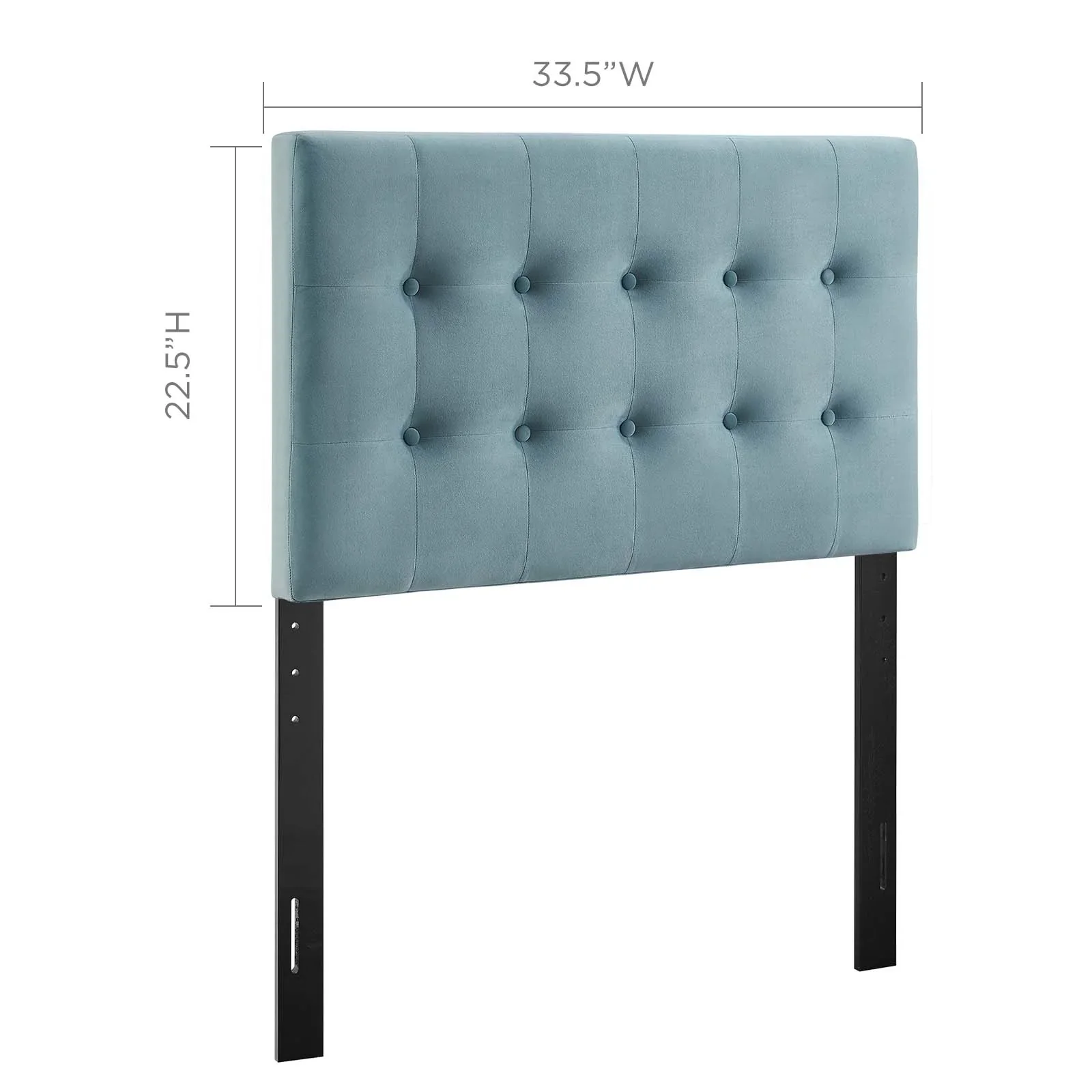Emily Biscuit Tufted Performance Velvet Headboard - Image 14